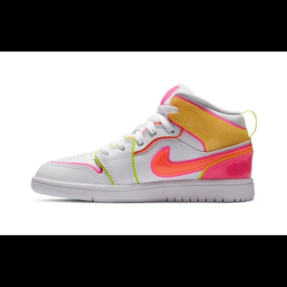 Youth Jordan 1 Mid Edge Glow